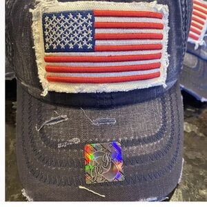 USA American flag for forth of July new with tags pitbull brand hat women